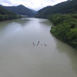 ドローン×ＳＵＰボード×那賀高校カヌー部　