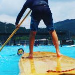 子供ウッドサップ体験会@わじきで大はしゃぎ