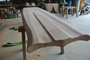 国産（那賀町産）杉サップボード　製作風景①