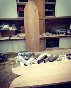 KUKUアライア新作 試乗ボードを製作してます。試乗会イベントをお楽しみに〜(^^)