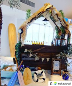 星野リゾートさんに木頭杉のサーフボードをディスプレイ頂きました(^^)