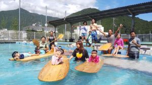 夏休み！KIZS木頭杉サップ&サーフボード体験会@鷲敷プール