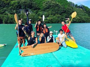 KUKUサップ体験会＠那賀町川口ダム湖