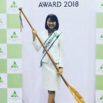 ミス日本みどりの女神 KUKU PADLEと一緒にポージング頂きました