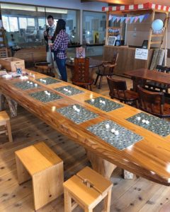 木育カフェのSUPテーブル！子供たちのワークショップでも大活躍！