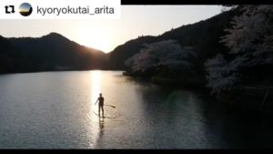 KUKU SUP満開の桜と朝日という贅沢なロケーションでクルーズ