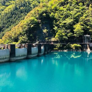 那賀町のダム湖の１つ。ここも水の綺麗さもハンパない！