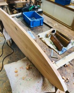 KUKUアライアP-type　店舗ディスプレイ用ウッドサーフボード