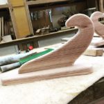 インテリア　KUKUサーフボード 木製壁掛けラック