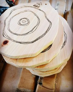 KUKUカッティングボード mountain ver.