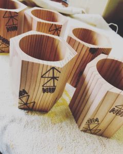 KUKUカップ　焼印完了(^^)