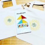 手作りのKUKUタイルプレートとオリジナルバッグが届きましたー