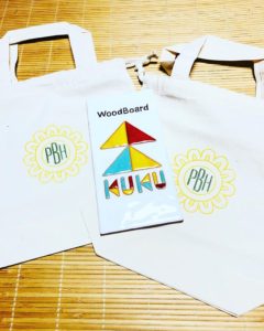 手作りのＫＵＫＵタイルプレートとオリジナルバッグが届きましたー