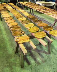 KUKUプレートたちの塗装作業