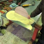 ボードスタンド制作中塗装完了！