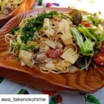 木頭杉のKUKU DEEPプレートでおうちカフェランチ️