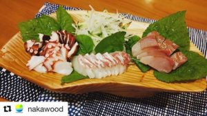 海のお刺身と山の器のつながり　KUKU Deep Plate