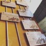 木頭杉のオリジナルプレートの製作