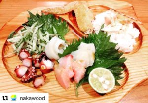 海の日　海の恵みに感謝プレート