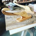 KUKUサーフボードラック 塗装完了