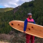 木頭杉の一枚板からハンドシェイプで製作のWoodBoard