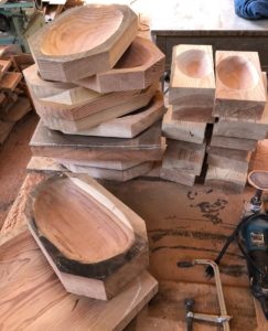 KUKUプレートのもと（荒彫り）