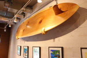 インテリア用の一枚板Wood-Surfboard