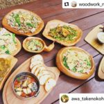 アウトドアでも楽しめるWood Plate