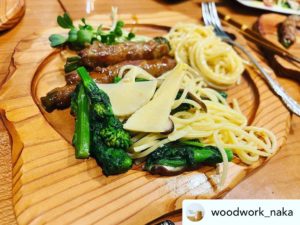 KUKUプレート木の器で食事はいかがでしょうか^_^