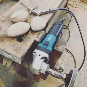 KUKU wood  stones仕上げ磨き