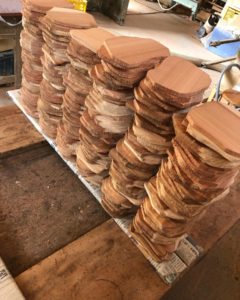 杉コースター製作　木取り～カット