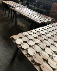 雨上がりのKUKUコースター塗装