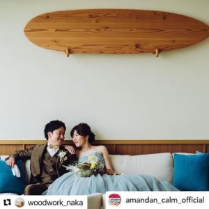 インテリアサーフボード@結婚式場