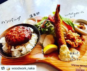 木頭杉KUKUプレートでお洒落な大人のお子さまランチ♬@wutowurk