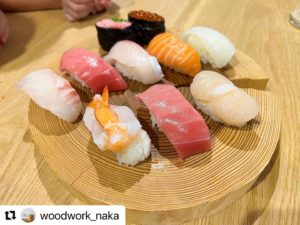 木頭杉の輪切りプレート