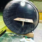 木桶のベンチ製作  相生晩茶✖️木頭杉