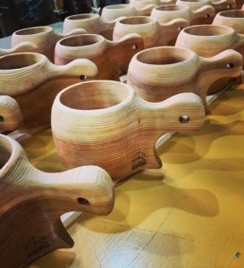 木頭杉のKUKU BBQ CUP 量産中!?