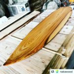 クセの強〜いウッドサーフボード