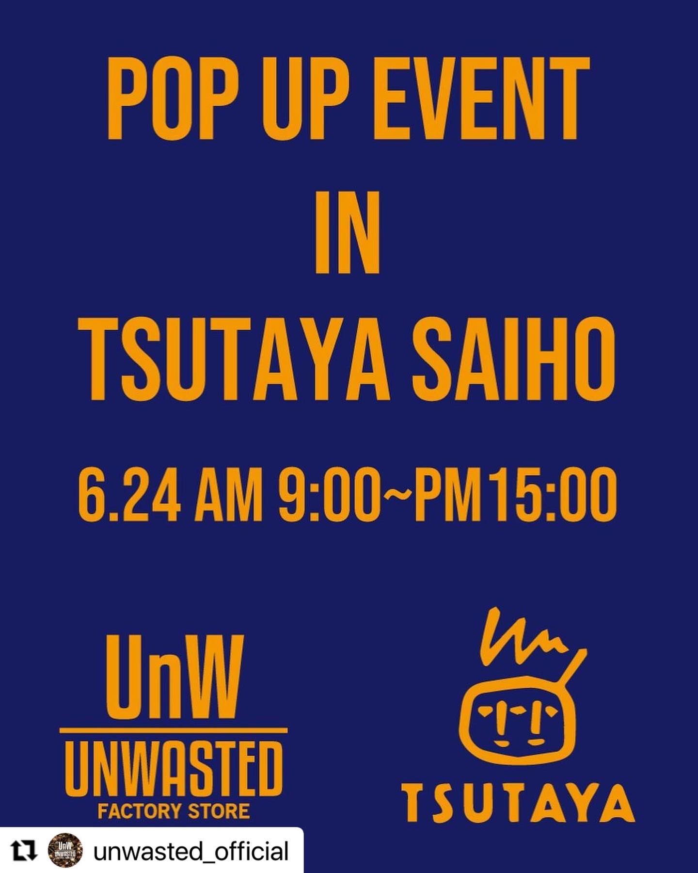6月24日（土）にTSUTAYA西宝店にてPOPUP EVENTを開催致します！