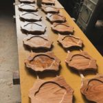 KUKU ハンバーグプレート 塗装中